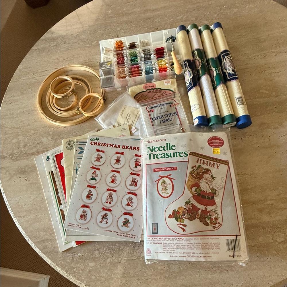 Needlework and Embroidery Kit with Patterns - Picture 2 of 2